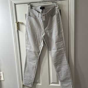 Banana Republic Skinny Corduroy Pants in Gray. Size 8. Brand New.